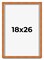 Classic Brown Picture Frame - UV Acrylic, Foam Board Backing, Hanging Hardware